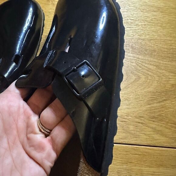 Birkenstock Boston hex black patent leather 38 (7.5) - Picture 8 of 8